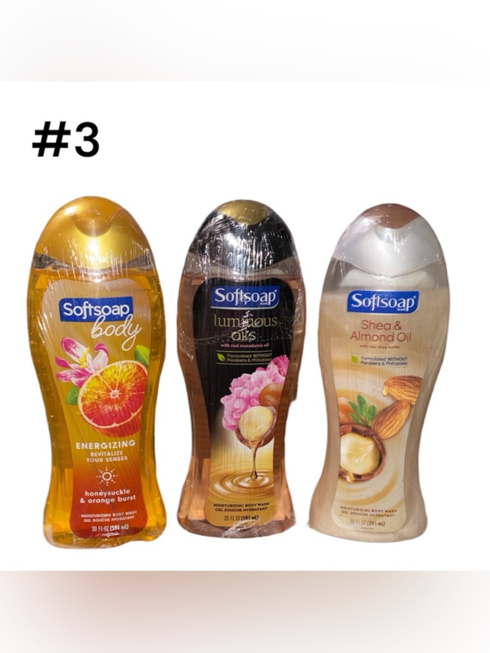 Set3⚡️Softsoap Mix Moisturizing Body Wash - Cream